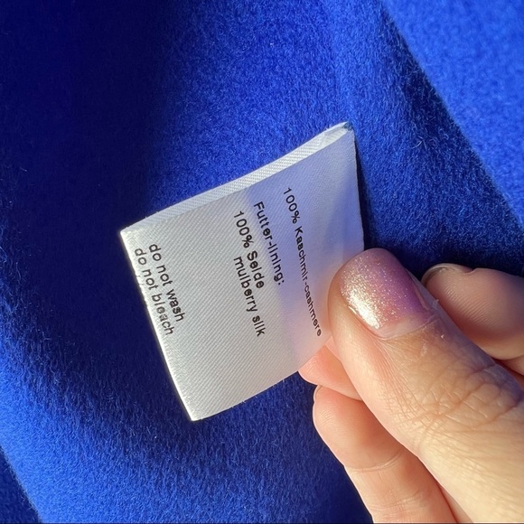 Akris 100% Cashmere Mae Coat in Blueprint NWT - Picture 6 of 6